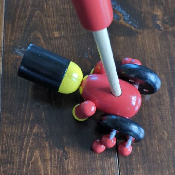 FAO Schwarz Push Along Wooden Soldier Toy - Picture 2 of 3